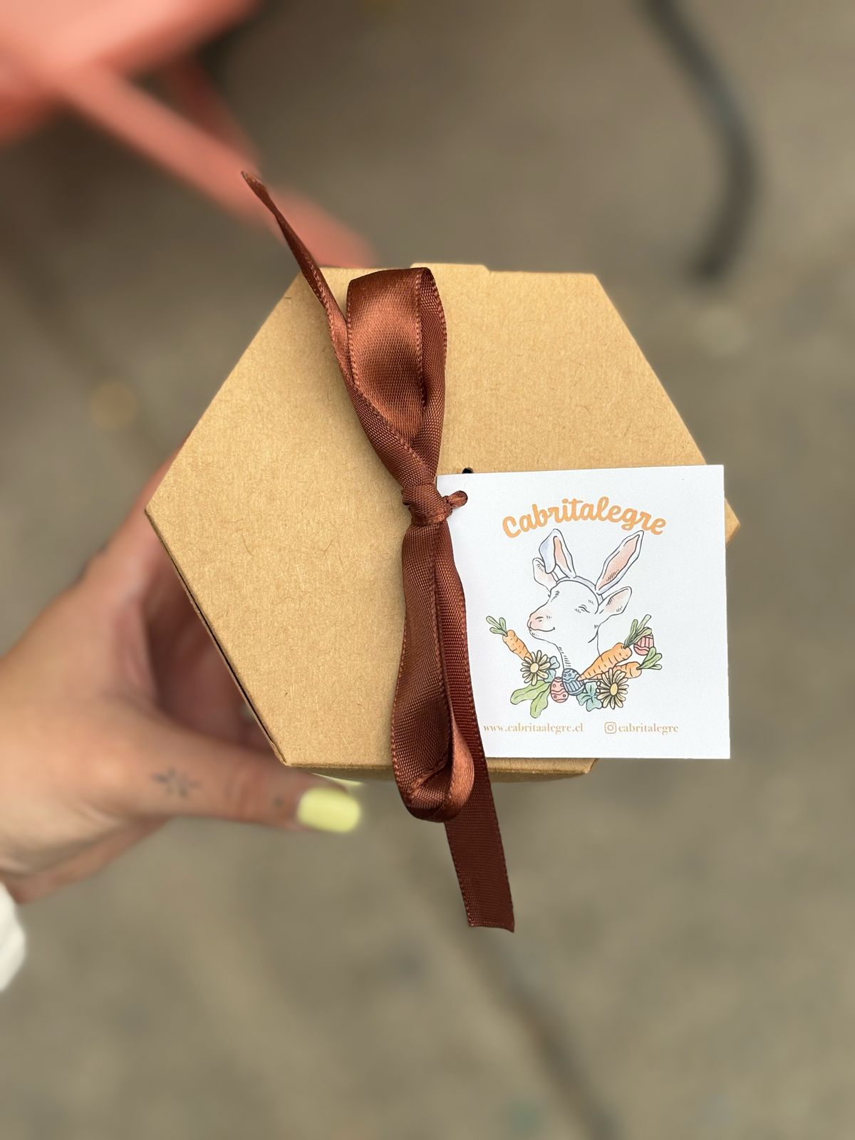 CAJA PASCUA CABRITALEGRE 🐐💜🐰