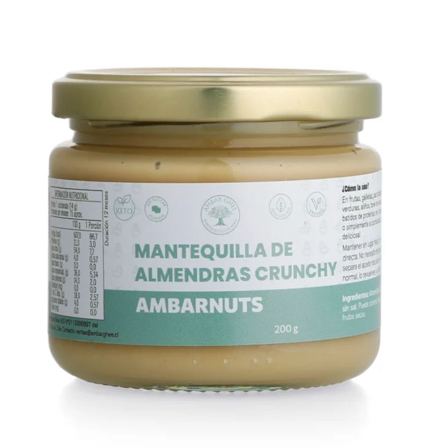 MANTEQUILLA DE ALMENDRAS - AMBAR NUTS