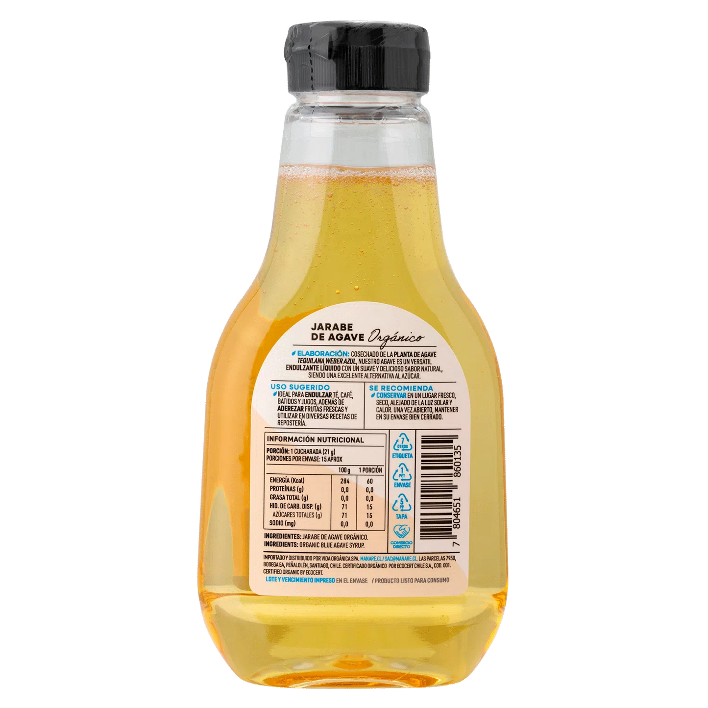 JARABE DE AGAVE ORGÁNICO - MANARE