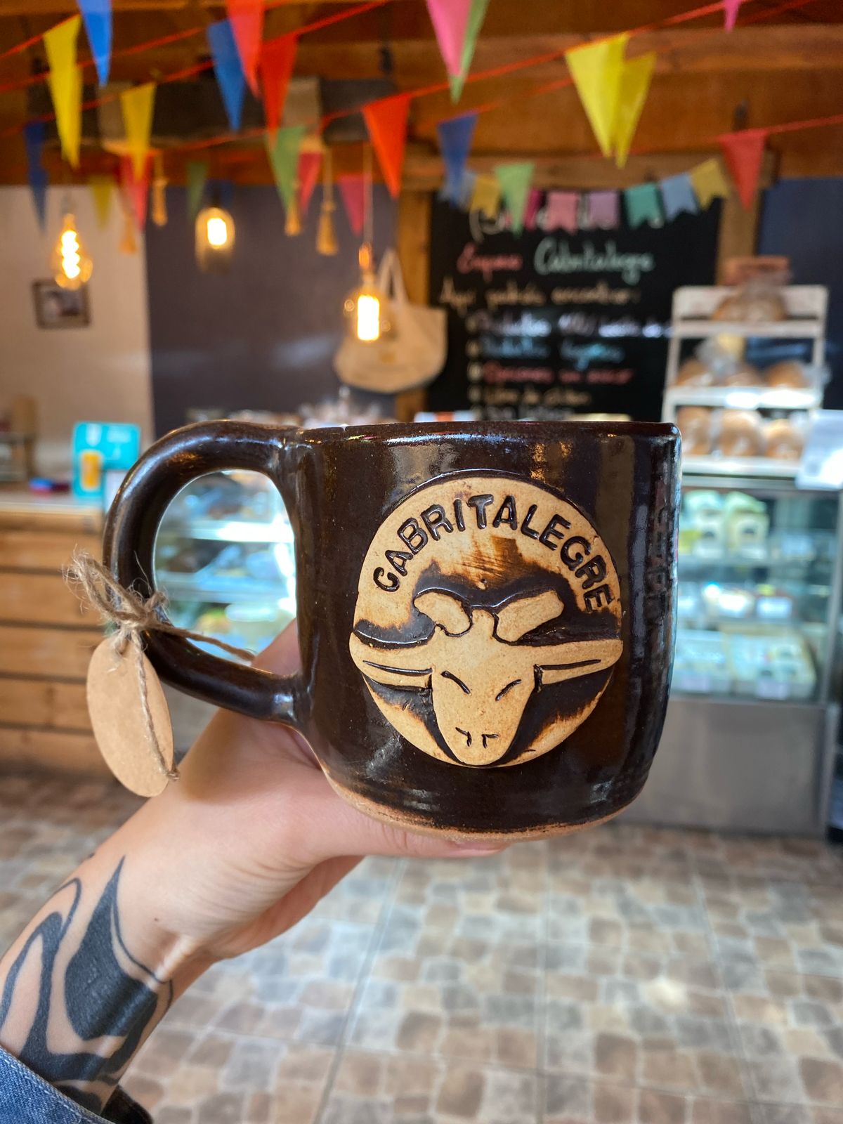 TAZÓN Y MATE DE CERÁMICA GRES CABRITALEGRE 🐐☕️