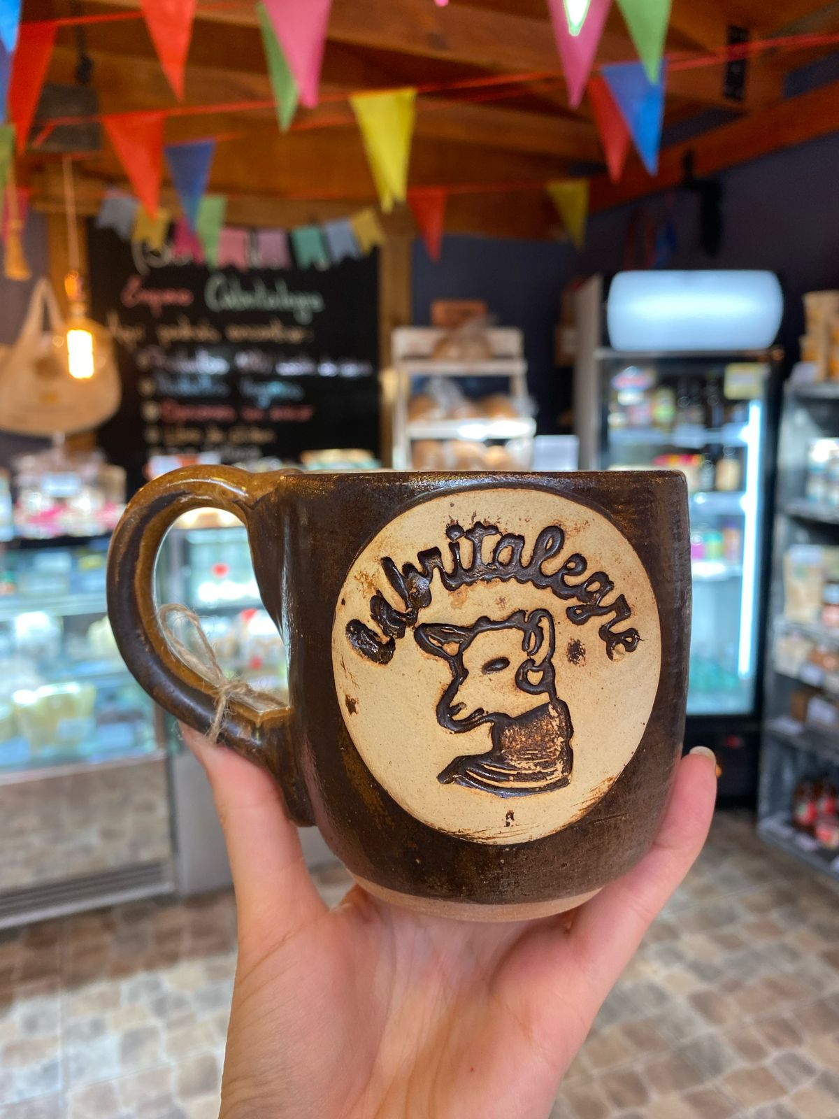 TAZÓN Y MATE DE CERÁMICA GRES CABRITALEGRE 🐐☕️