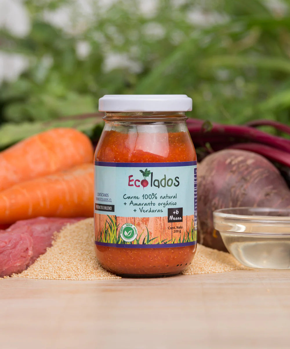 Colado Carne Amaranto y Verduras