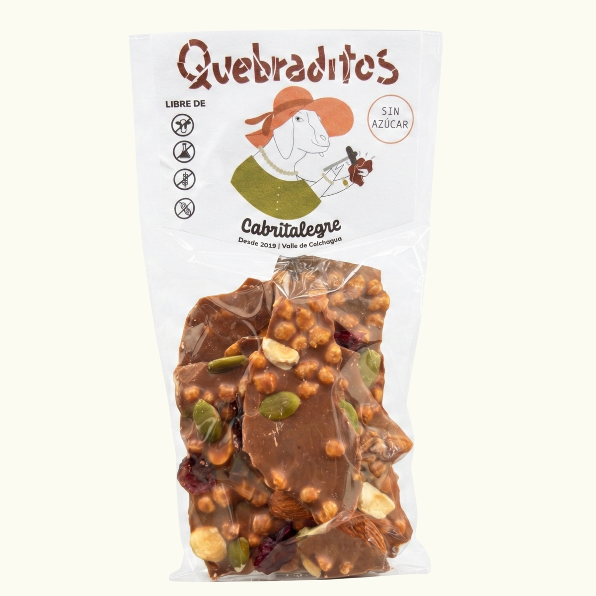 QUEBRADITOS DE CHOCOLATE SIN AZÚCAR