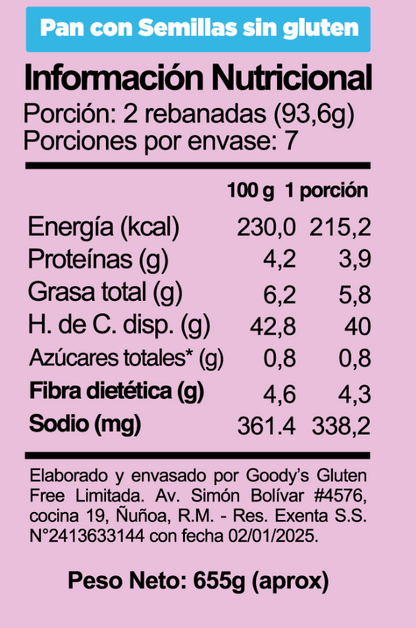 PAN SIN GLUTEN - GOODY'S