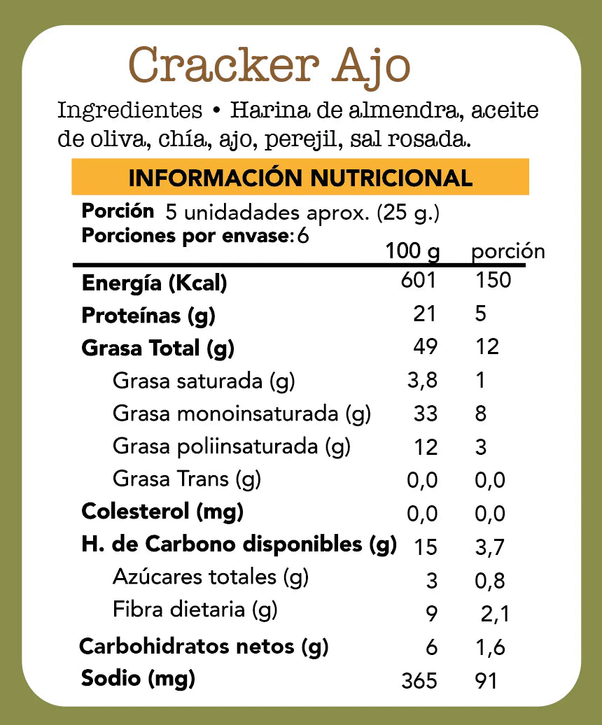 CRACKER AJO - FAIN