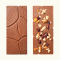 BARRA DE CHOCOLATE DE LECHE 56% CACAO CON ALMENDRAS Y CRANBERRY