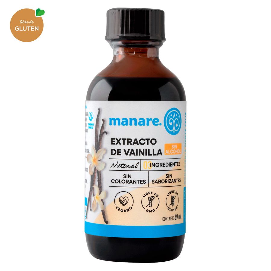 Extracto de vainilla sin alcohol (59ml) Manare