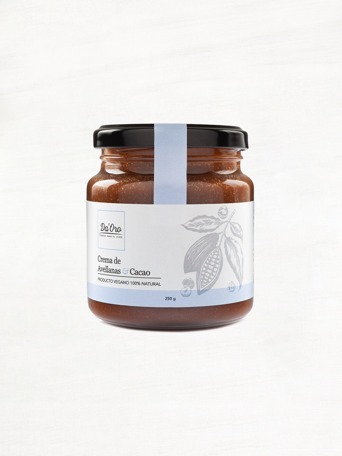Crema De Avellanas Sin Azúcar Con Cacao 350g