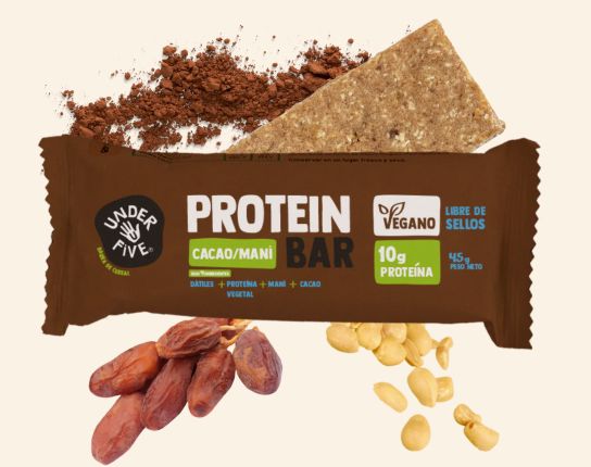 BARRA DE PROTEÍNA CACAO MANÍ 🥜 - UNDER FIVE