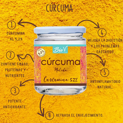 CÚRCUMA MOLIDA 200 grs - BIOV