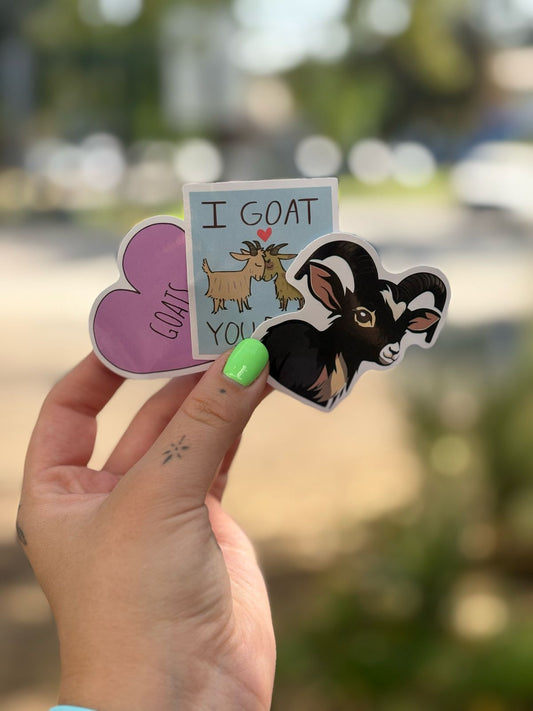 STICKERS CABRITAS X3 🐐💛