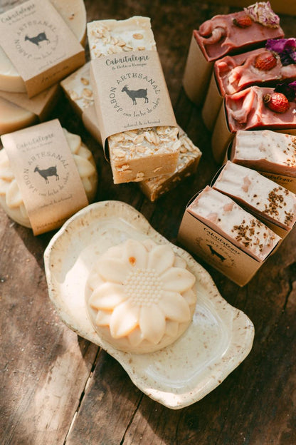 JABÓN DE LECHE DE CABRA 🐐🌸