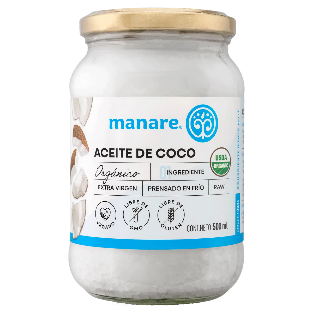 ACEITE DE COCO COMESTIBLE ORGÁNICO