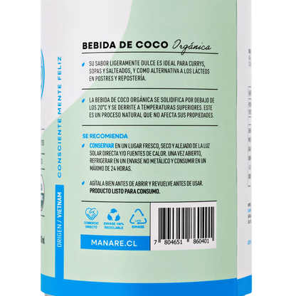 BEBIDA DE COCO ORGÁNICA - MANARE