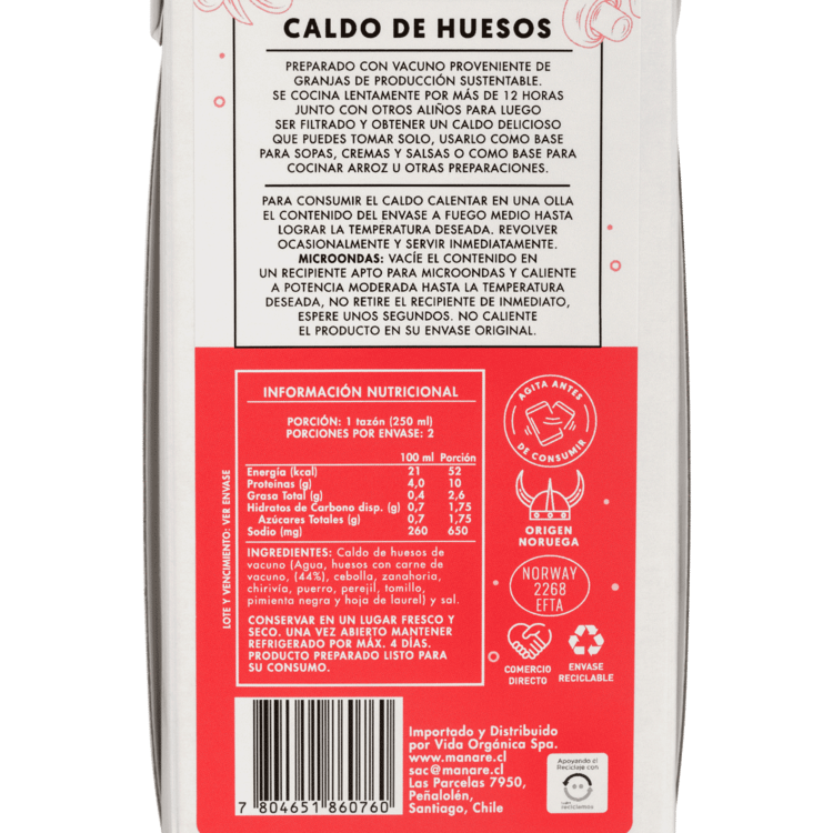 CALDO DE HUESOS - MANARE