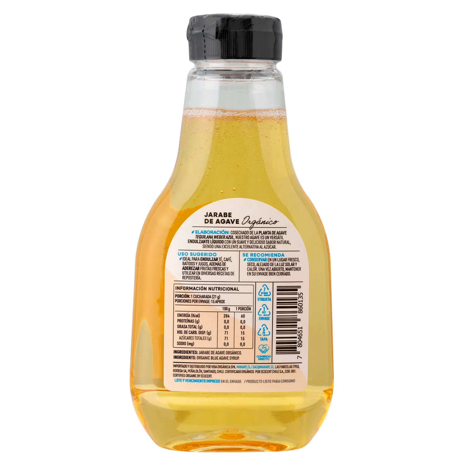 JARABE DE AGAVE ORGÁNICO - MANARE