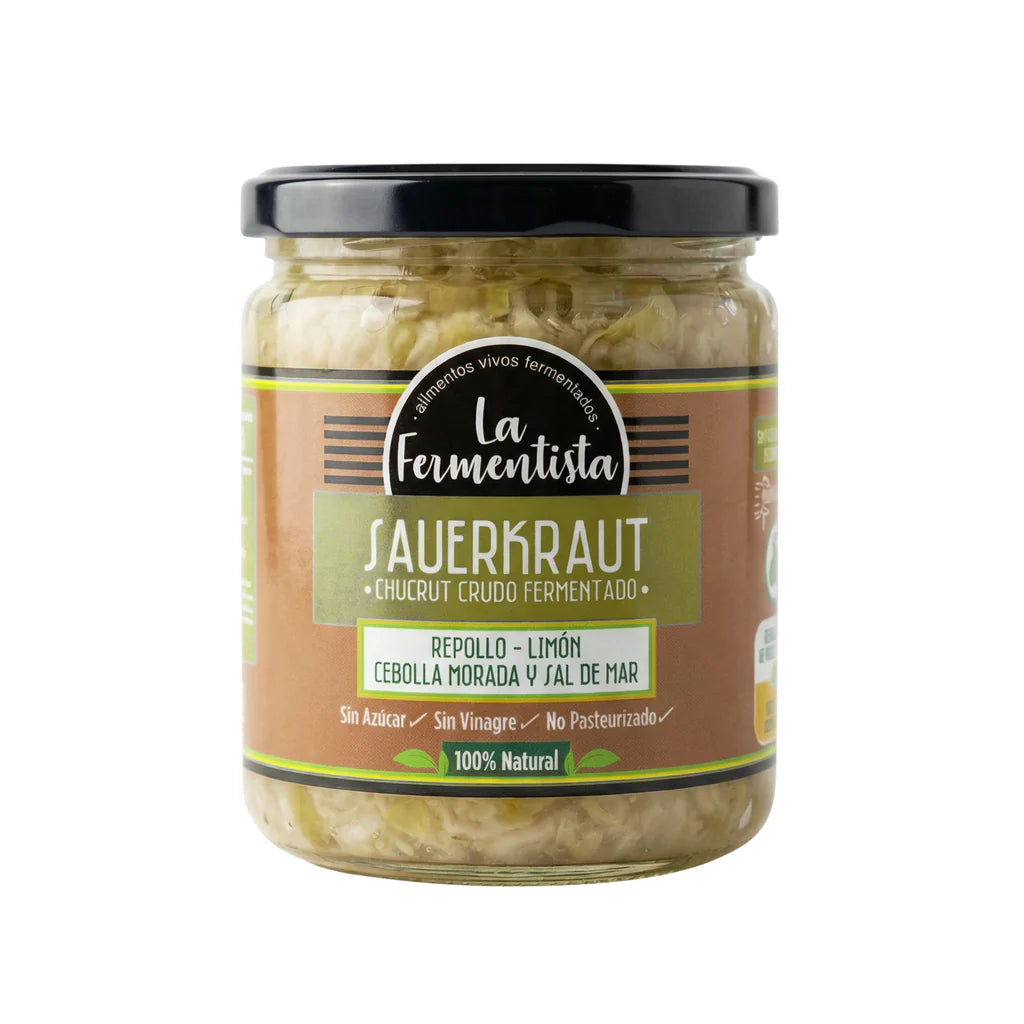 CHUCRUT REPOLLO VERDE Y LIMÓN 🍋 400 GRS