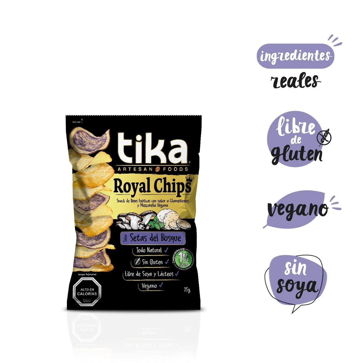 ROYAL CHIPS SETAS DEL BOSQUE - TIKA