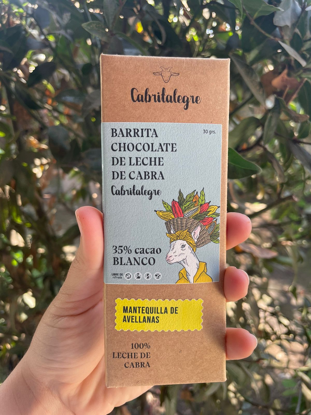 BARRA DE CHOCOLATE BLANCO Y AVELLANA