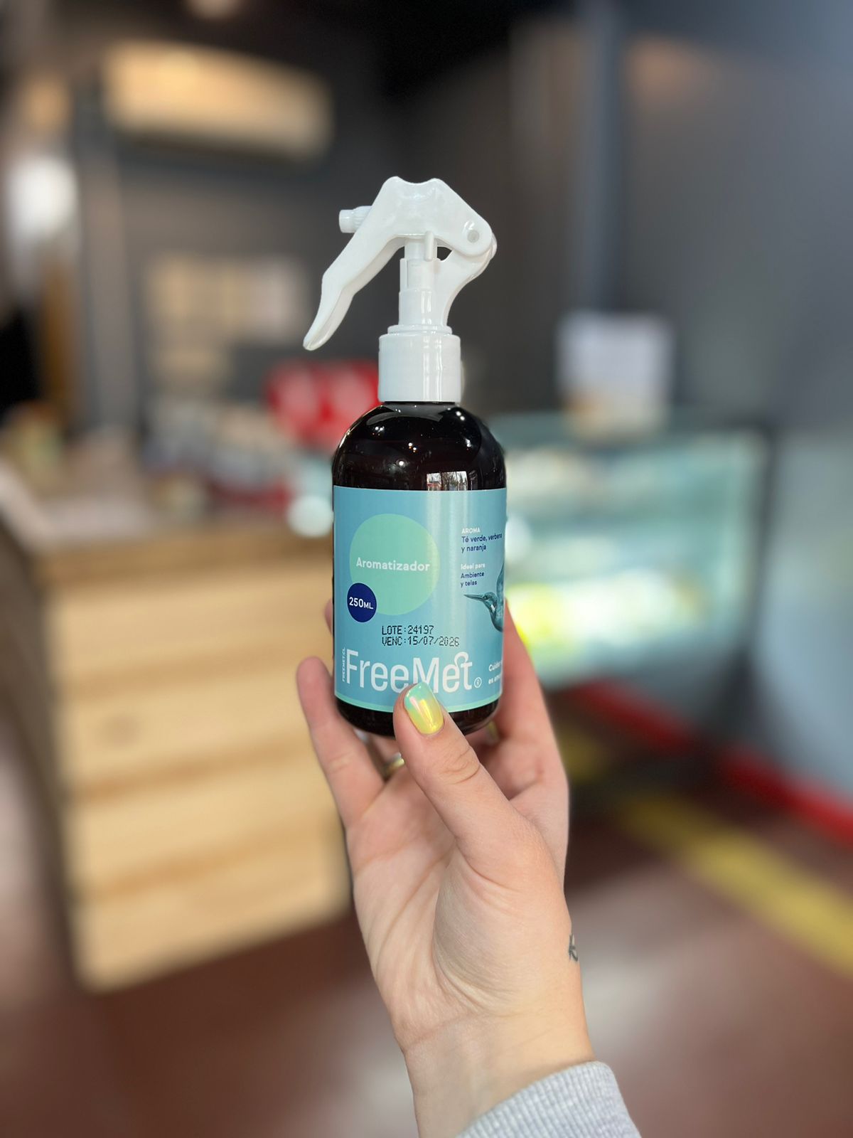 AROMATIZADOR FREEMET - Té verde, verbena y naranja