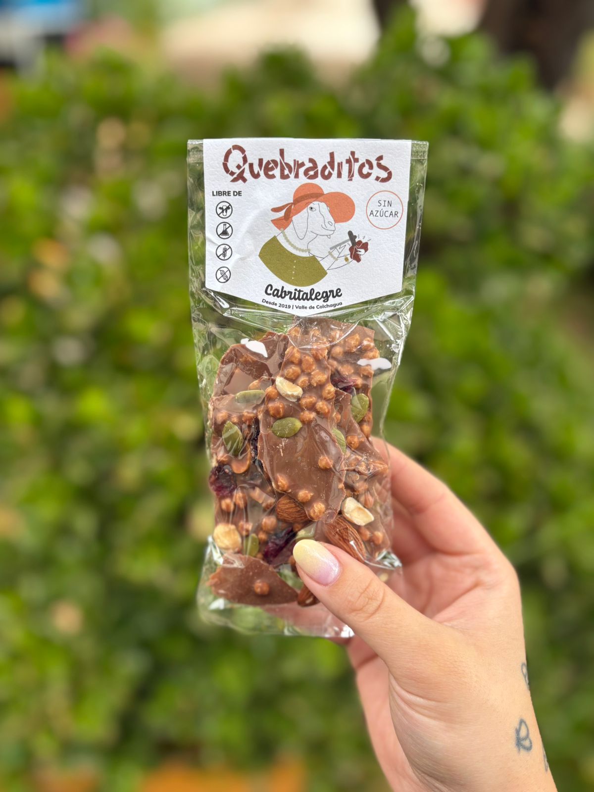 QUEBRADITOS DE CHOCOLATE SIN AZÚCAR
