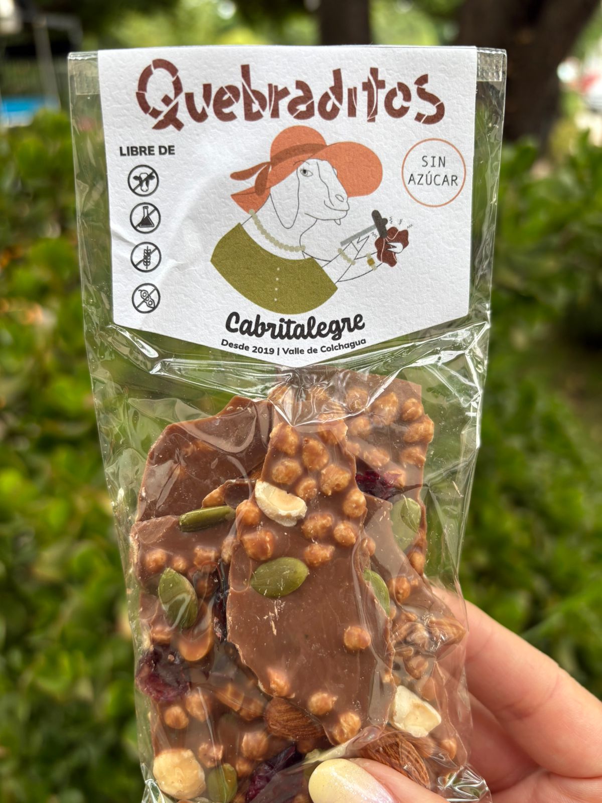 QUEBRADITOS DE CHOCOLATE SIN AZÚCAR