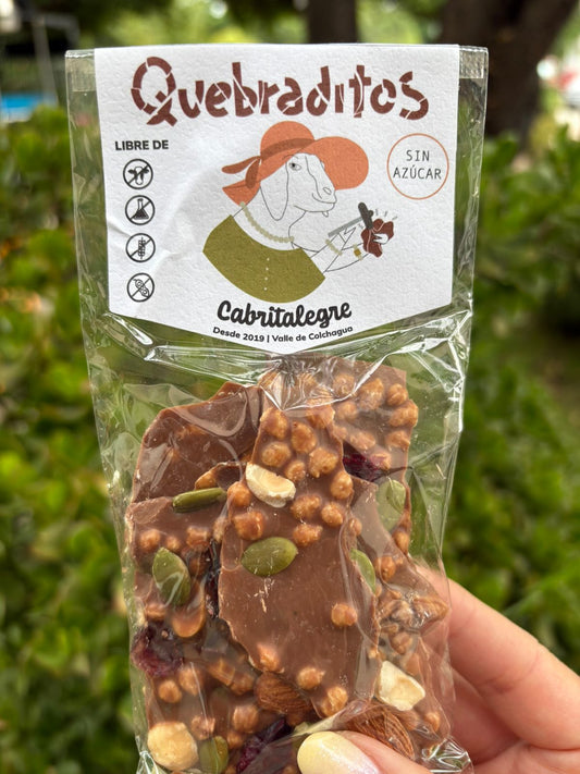 QUEBRADITOS DE CHOCOLATE SIN AZÚCAR