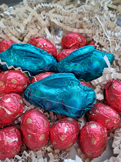 HUEVITOS Y CONEJOS MACIZOS GRANEL 🐰 con y sin azúcar