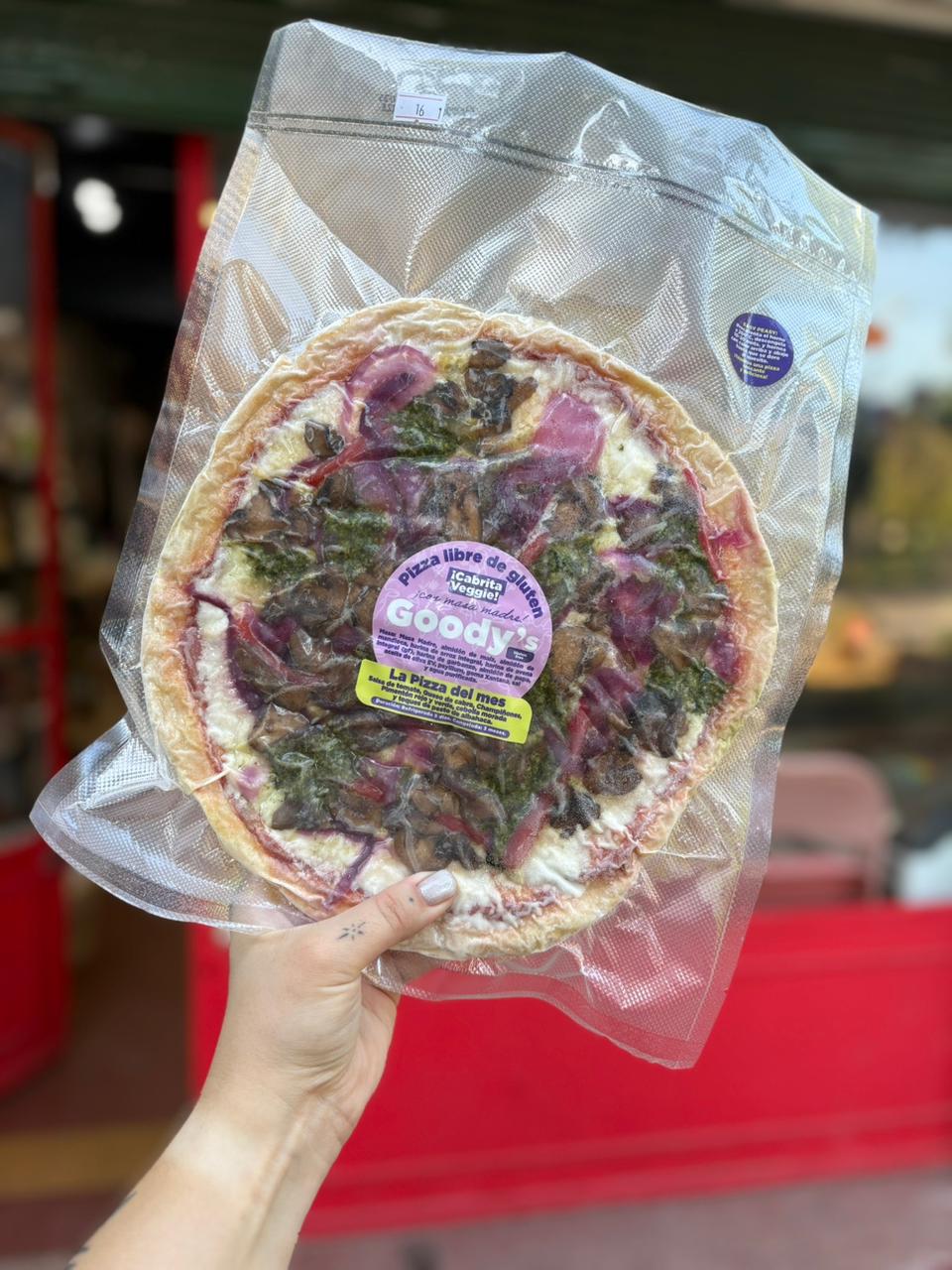 PIZZA CON QUESO DE 🧀 🐐 SIN GLUTEN - GOODY’S