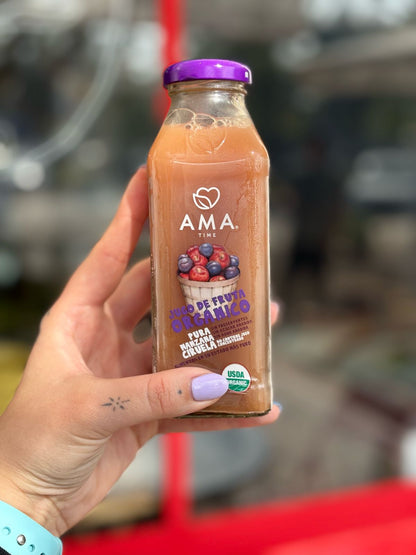 JUGO EN BOTELLA 300 ML - AMA TIME 🥝🫐🍑🍐🍎